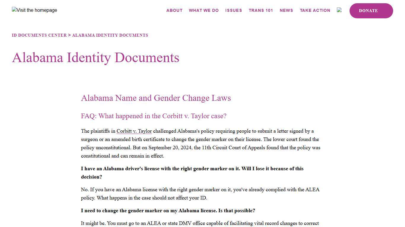 Alabama Identity Documents A4TE