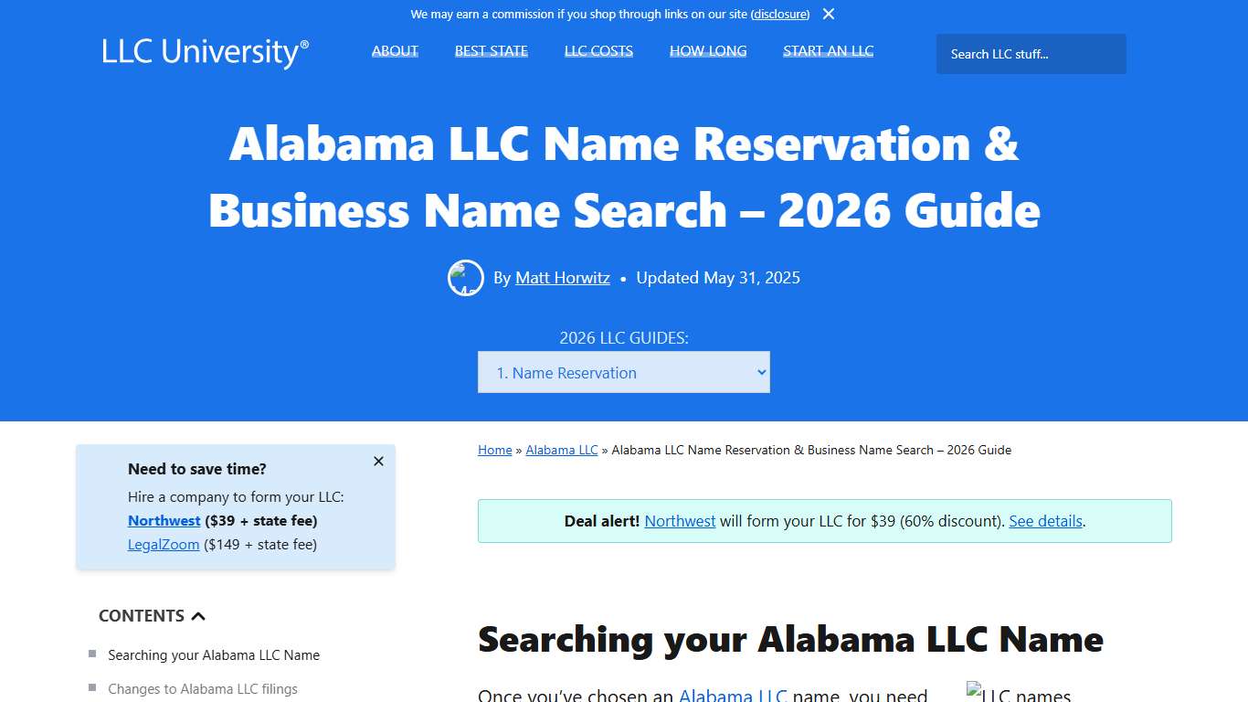 Alabama Business Name Search (LLC lookup) - 2026 Guide